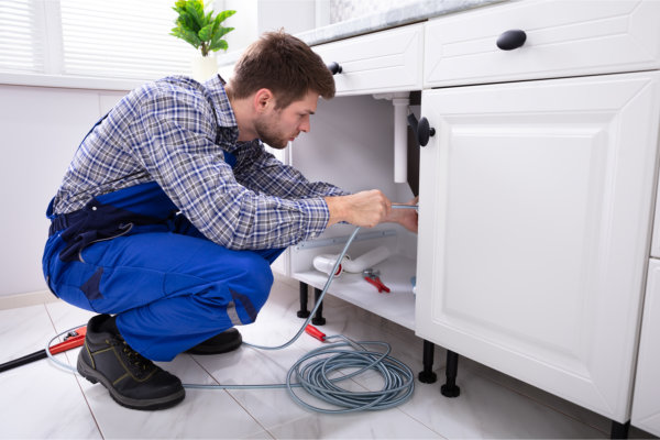 Plumber Snake Service - Snaking the kitchen drain